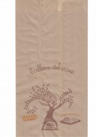 SACCHETTO BIANCO O AVANA PURA CELLULOSA STAMPATO PANE